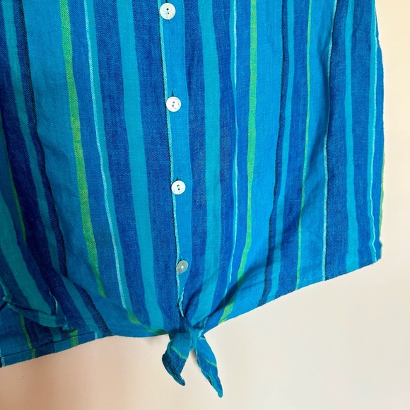 VTG Striped Button Down Tank - Picture 4 of 5